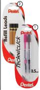 Pental HB Pencil Leads-Per 3 Pack