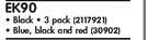 Artline Permanent Markers EK90-Per 3 Pack