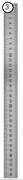 Aro 100cm Stainless Steel Ruler-Each