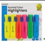 Primaries Highlighters-Per 6 Pack