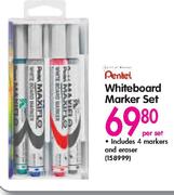 Pentel Whiteboard Marker Set-Per Set