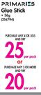 Primaries Glue Stick 36g-Per Pack