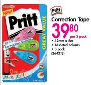 Pritt Correction Tape 3 Pack