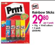 pritt Rainbow Sticks 10g 4 Pack