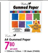 Butterfly A4 Gummed Paper