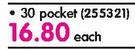 Butterfly A4 Display File 30 Pocket-Each