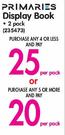 Primaries Display Book 2 Pack-Per Pack