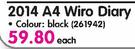 2014 A4 Wiro Diary