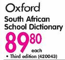 Oxfors South African School Dictionary Third Edition