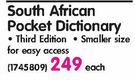 Oxford South African Pocket Dictionary Third Edition