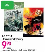 A5 2014 Homework Diary-Each