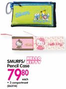 Hello Kitty Smurfs/Pencil Case-Each