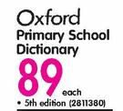 Oxford Primary School Dictionary Each