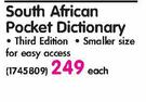 Oxford South African Pocket Dictionary Each