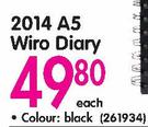 2014 A5 Wiro Diary Each