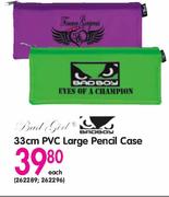 Bad Boy 33cm PVC Large Pencil Case Each