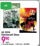 A5 2014 Homework Diary Each