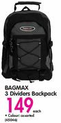 Bagmax 3 Dividers Backpack-Each