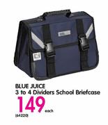 Blue Juice 3 To 4 Dividers School Briefcase Each
