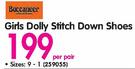 Buccaneer Girls Dolly Stitch Down Shoes-Per Pair