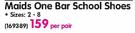 Toughees Maids One Bar School Shoes-Per Pair