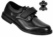 Boys Mark Velcro Slip-On School Shoes-Per Pair