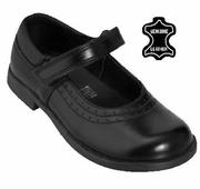 Toughees Maids Kate Velcro Slip-On School Shoes-Per Pair