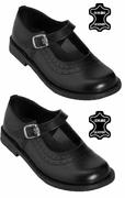 Genius Girls One-Bar School Shoes-Per Pair