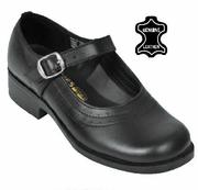 Toughees Girls One Bar School Shoes-Per Pair