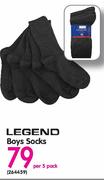 Legend Boys Socks-Per 5 Pack
