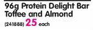 USN 12x76g Protein Delight Bar Toffee And Almond