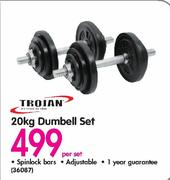 Trojan 20kg Dumbell Set-Per Set