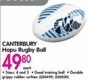 Canterbury Hopu Rugby Ball
