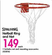 Spalding Netball Ring & Net