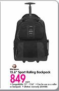 Targus 15.6" Sport Rolling Backpack
