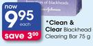 Clean & Clear Blackhead Clearing Bar-75g