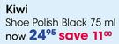Kiwi Shoe Polish Black-75ml