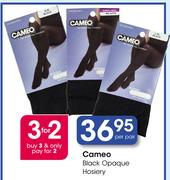 Cameo Black Opaque Hosiery