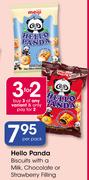 Hello Panda Biscuits With A Milk, Chocolate Or Strawberry Filling
