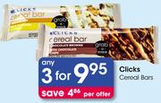 Clicks Cereal Bars-3's
