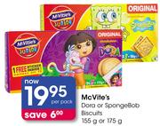 Mc Vite's Dora Or Spongebob Biscuits-155-175g