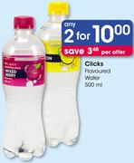 Clicks Flavoured Water-2x500ml