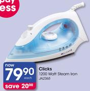 Clicks 1200W Steam Iron JA2365