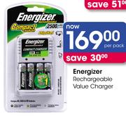 Energizer Rechargeable Value Charger-Per Pack
