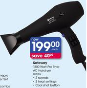 Safeway 1800W Pro Style AC Hairdryer HD759