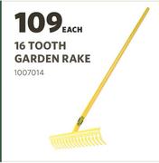 Lasher 16 Tooth Garden Rake-Each