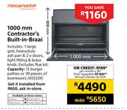 Megamaster 1000mm Contractor's Built In Braai