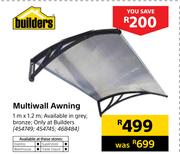 Builders Multiwall Awning-1m x 1.2m