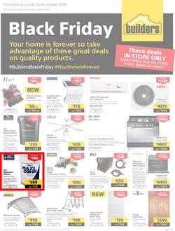 Builders : Black Friday (29 Nov 2019) IN-STORE ONLY., page 1