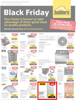 Builders : Black Friday (29 Nov 2019) IN-STORE ONLY., page 1